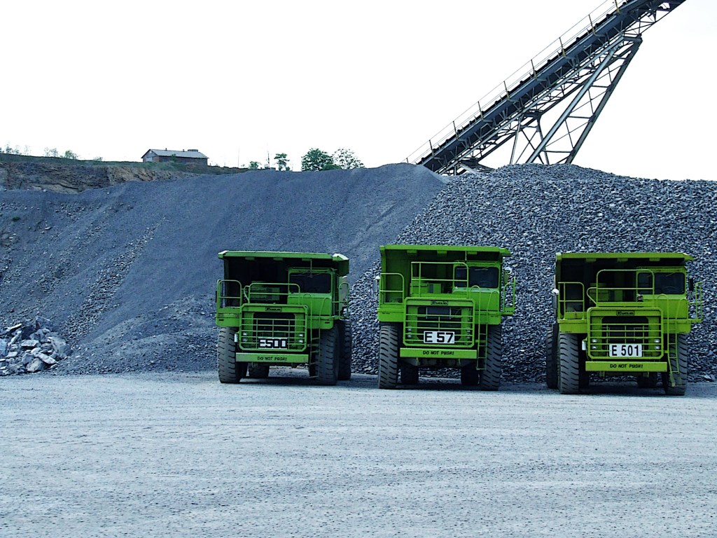 green quarry trucks at a limestone quarry green quarry trucks at a limestone quarry